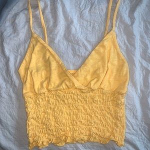 Crop top - size extra small, yellow, cute for summer